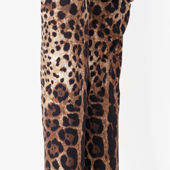 Dolce and Gabbana KIM Leopard Print Thigh-High Boots - Picture 9 of 12